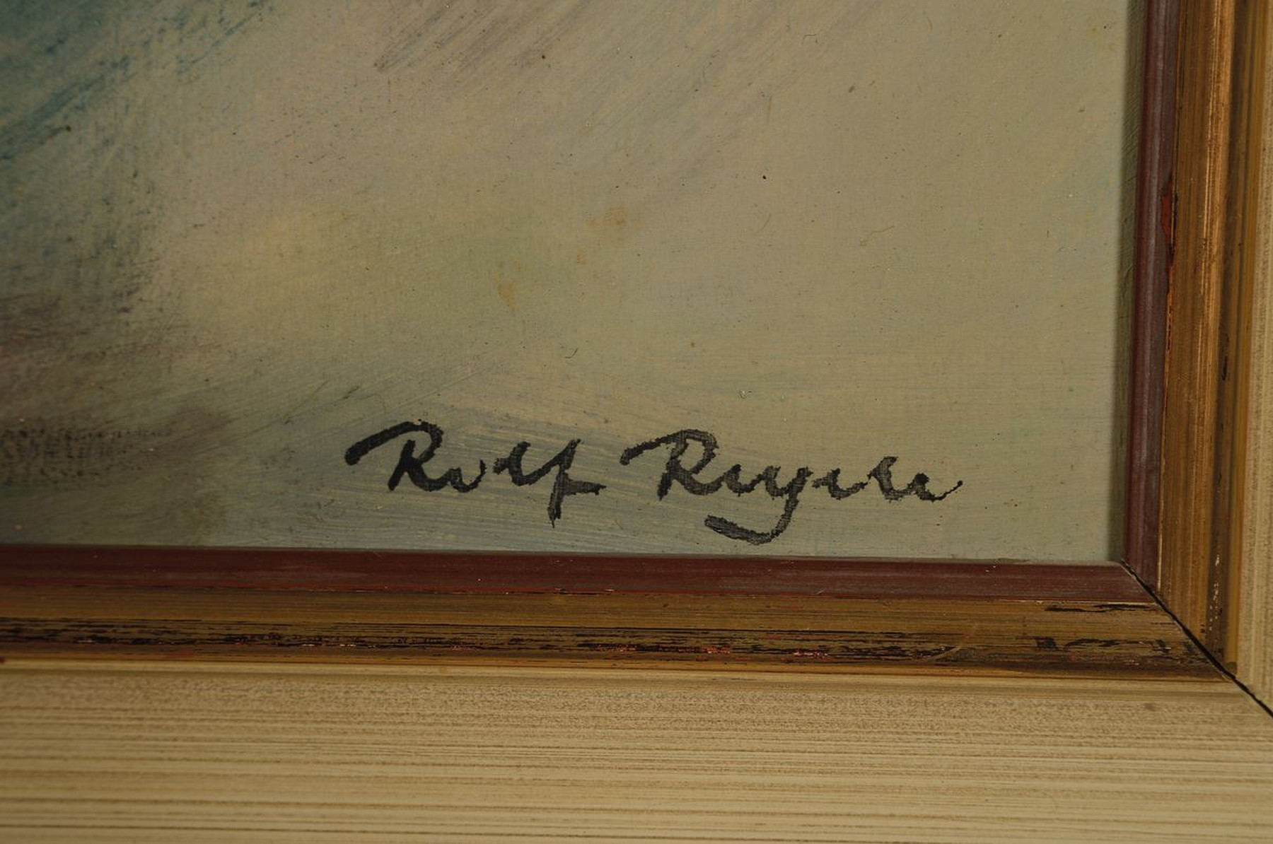 Detail a: Rolf Regele, 1899 Bozen-1987 Siegmundskron, Blumenstillleben, Öl/Malkarton, rechts unten signiert, ca. 56 x 63 cm, Rahmen ca. 66x73cm