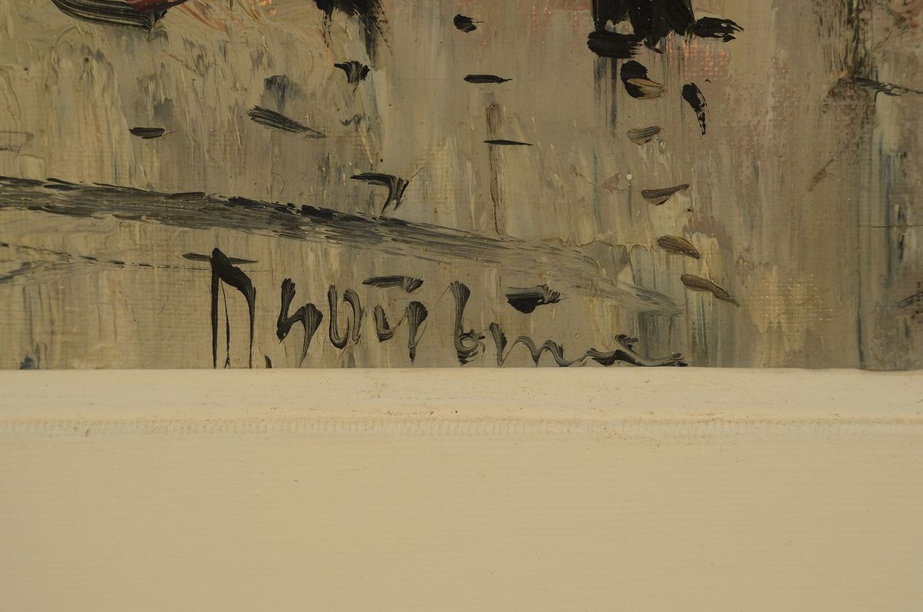 Detail a: Michel Soutine, 1914-1986, Ansicht aus Paris, Öl/Lwd, signiert, ca. 41 x 49 cm, R. ca. 57x65cm