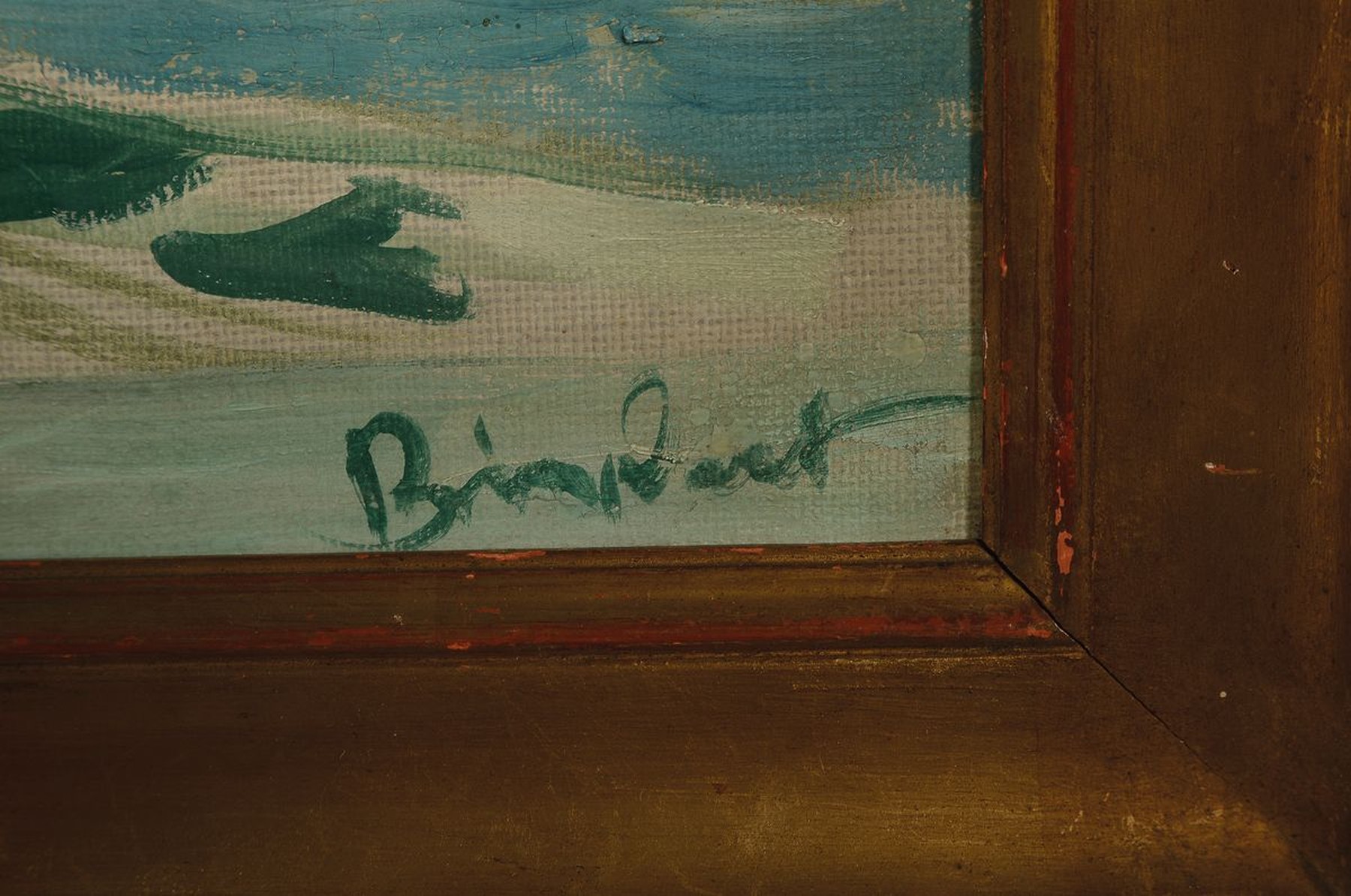 Detail a: Binkert o.ä., Maler der 1. Hälfte des 20. Jh., Italienische Hafenstadt, Öl/Lwd, rechts unten signiert, ca. 54x66cm, R. ca. 62x74cm