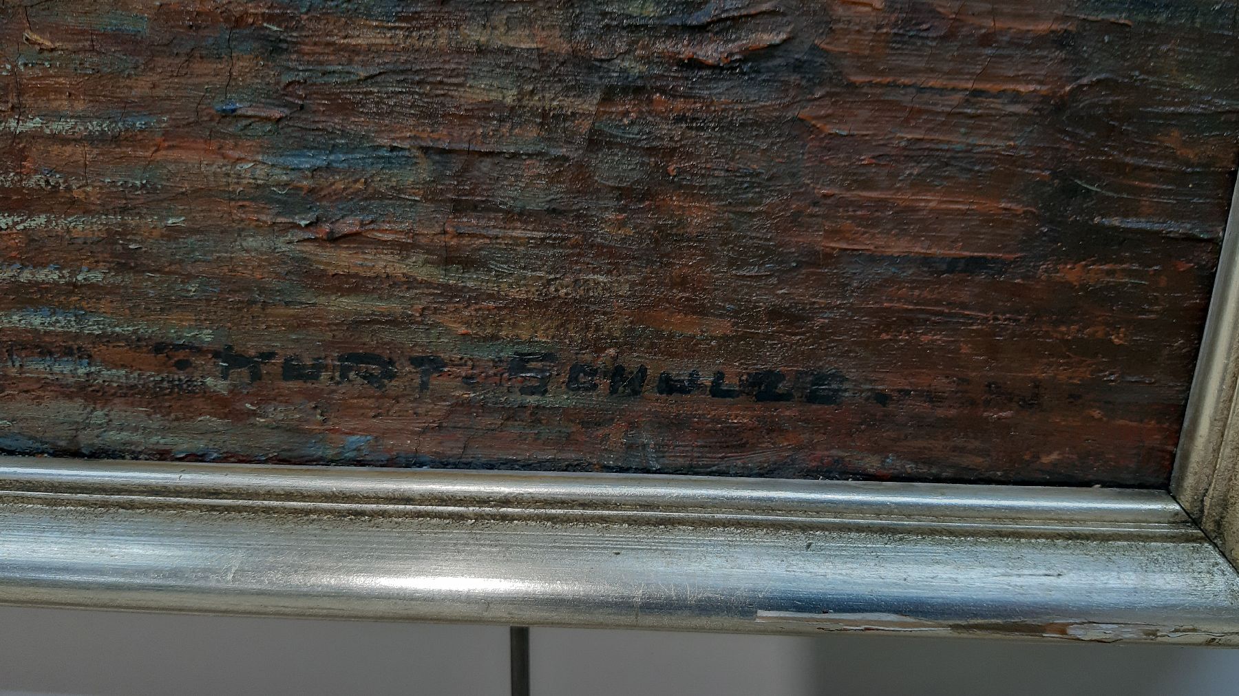 Detail c: Kurt Schulze, geb. 1877 Dresden, war ansässig in Berlin, Blick auf das Krantor in Danzig, Öl/Lwd, rechts unten signiert, ca. 75x90cm, R. ca. 81x97cm