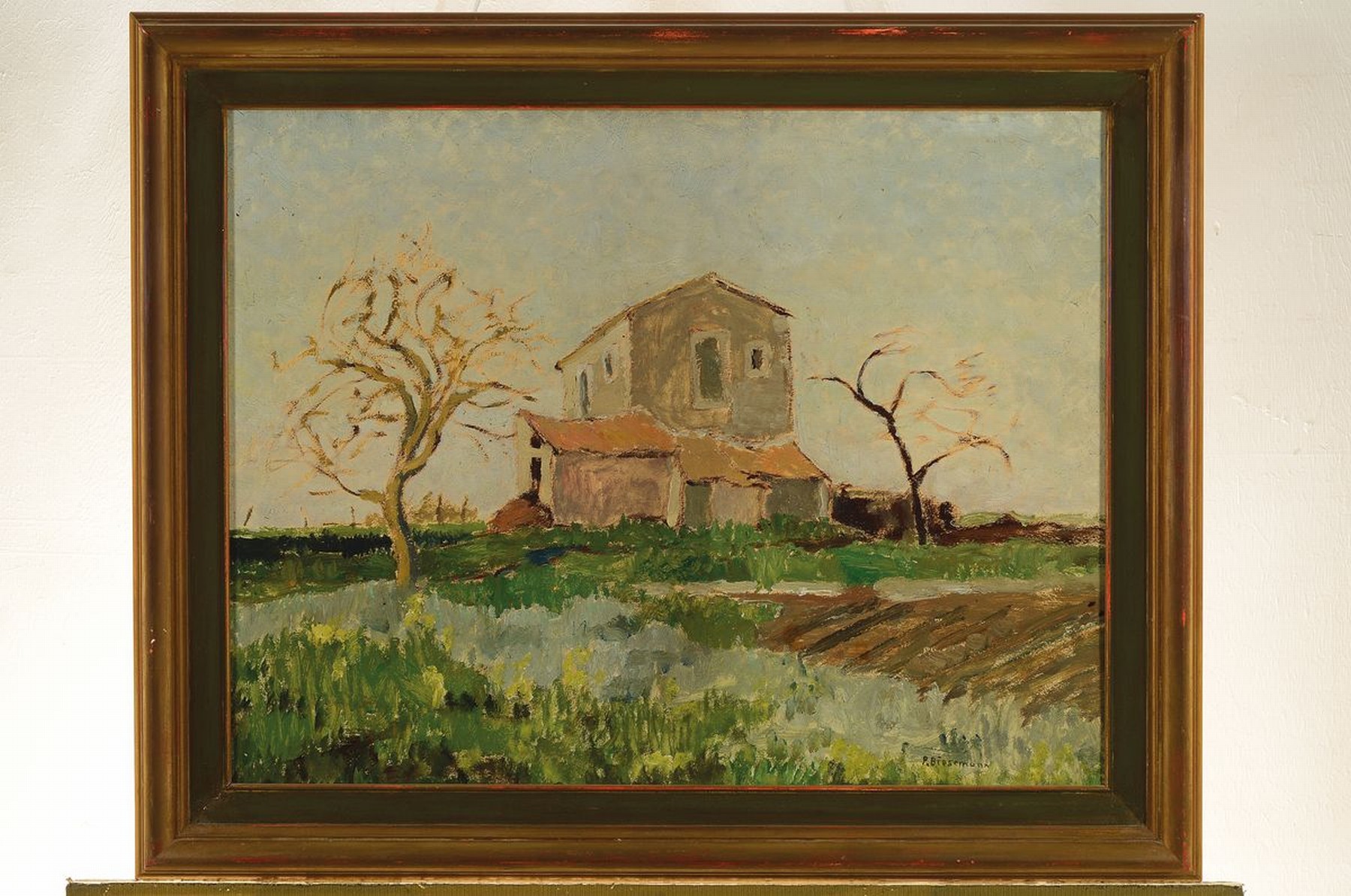 Detail k: Paul Biesemann, 1896 Rotterdam-1943 Kaiserwerth, Bei Siracusa (Sizilien), rückseitig so betitelt, Öl/Lwd, rechts unten signiert, ca. 47x60cm, R. ...