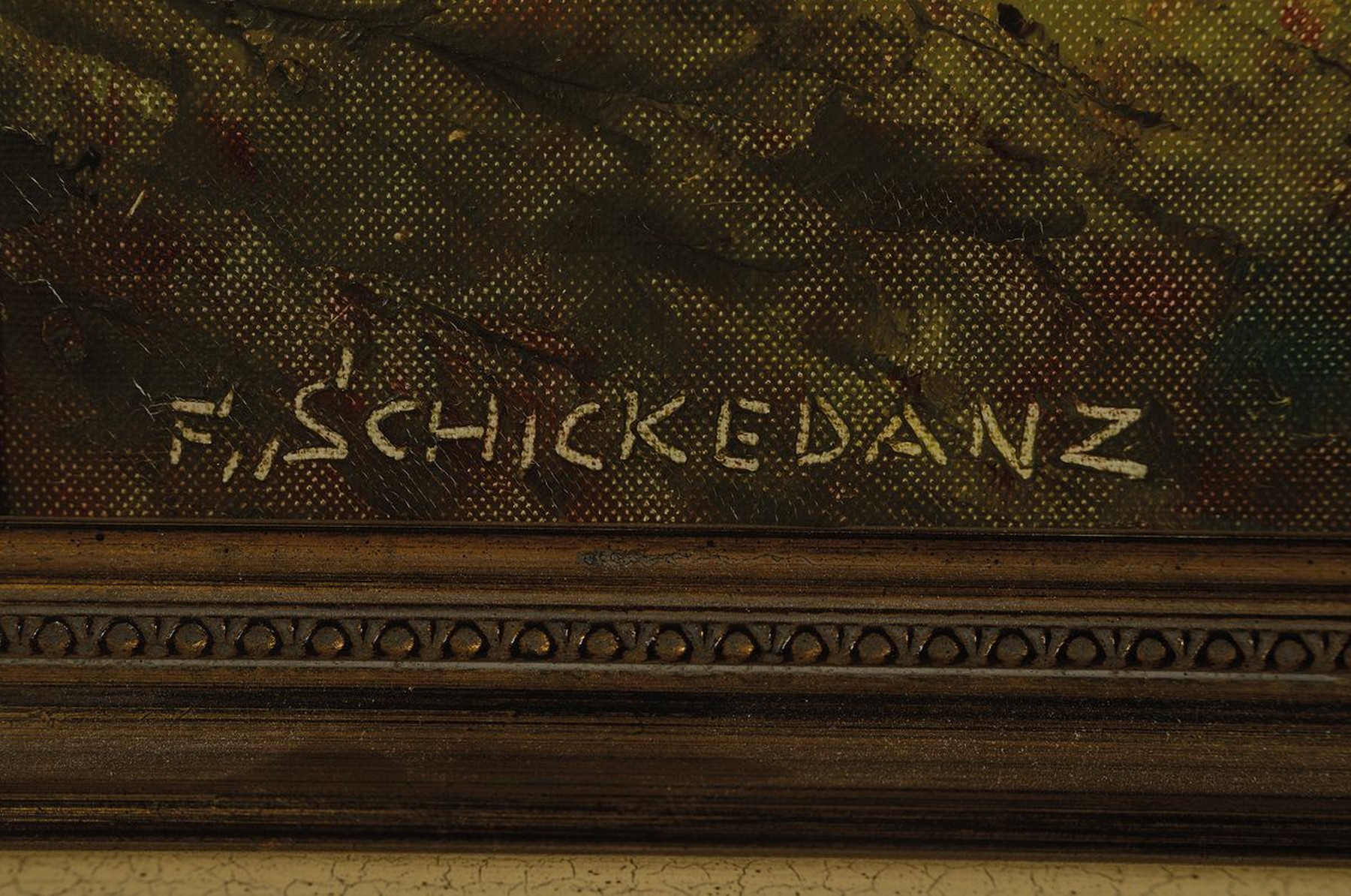 Detail a: Fritz Schickedanz, 1915 Frankfurt-1972 Karlsruhe, Studium an der Akademie Karlsruhe, bekannter Schwarzwaldmaler, hier: Titisee mit Seehäusl, ...