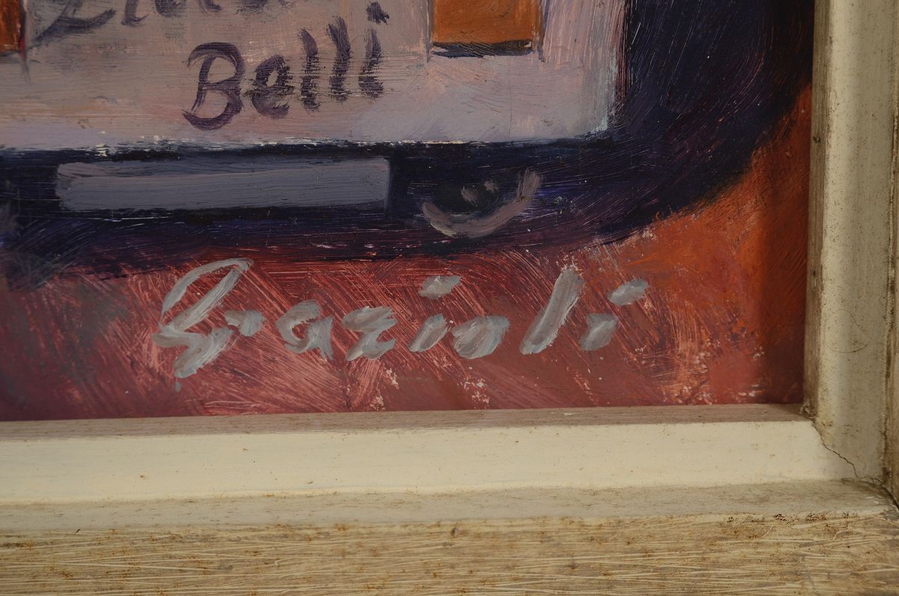 Detail a: Edwin Grazioli, 1914-1986, Zirkus Belli, Öl/Holz, rechts unten signiert, ca. 59x71cm, R. ca. 62x74cm