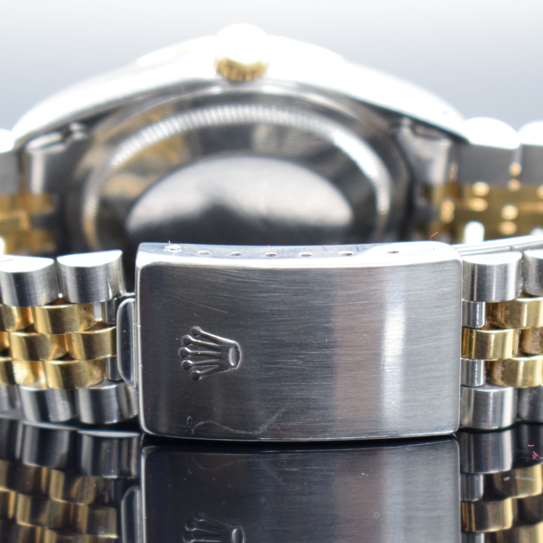 Detail f: ROLEX Herrenarmbanduhr Oyster Perpetual Datejust Referenz 16233, Automatik, Schweiz um 1991, X-Serie, Chronometer der Superlative in Edelstahl/Gold ...