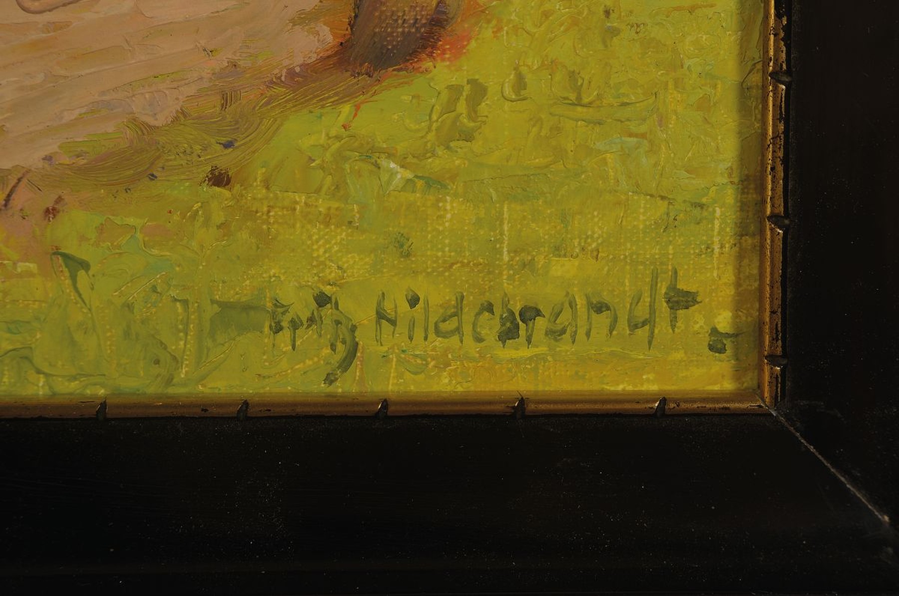 Detail a: Fritz Hildebrandt, 1878 Quedlinburg-1970 Konstanz, Studium bei Müller-Schönefeld und Hans Licht, hier: St. Peter und Paul, Insel Reichenau, ...