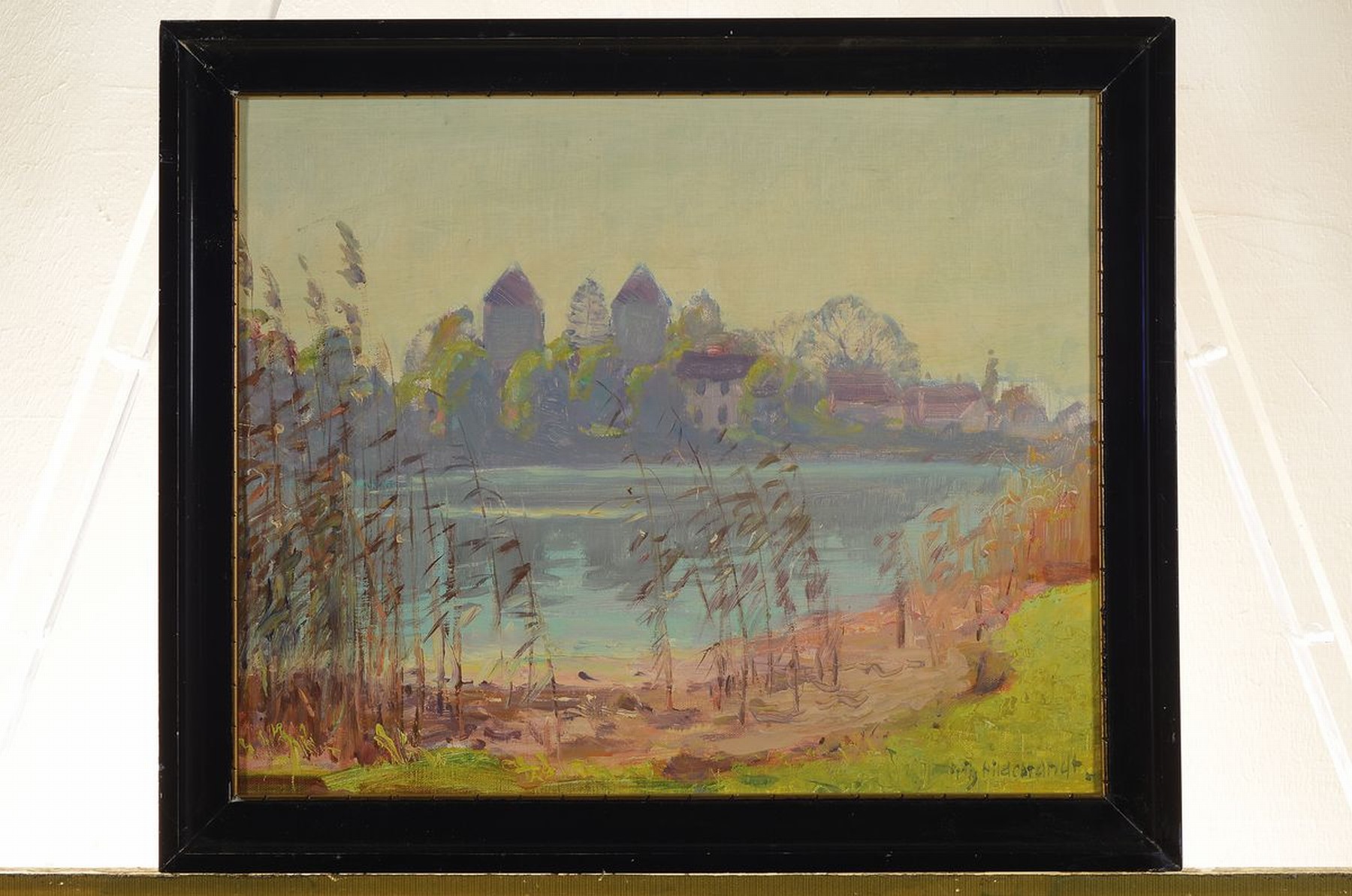 Detail k: Fritz Hildebrandt, 1878 Quedlinburg-1970 Konstanz, Studium bei Müller-Schönefeld und Hans Licht, hier: St. Peter und Paul, Insel Reichenau, ...