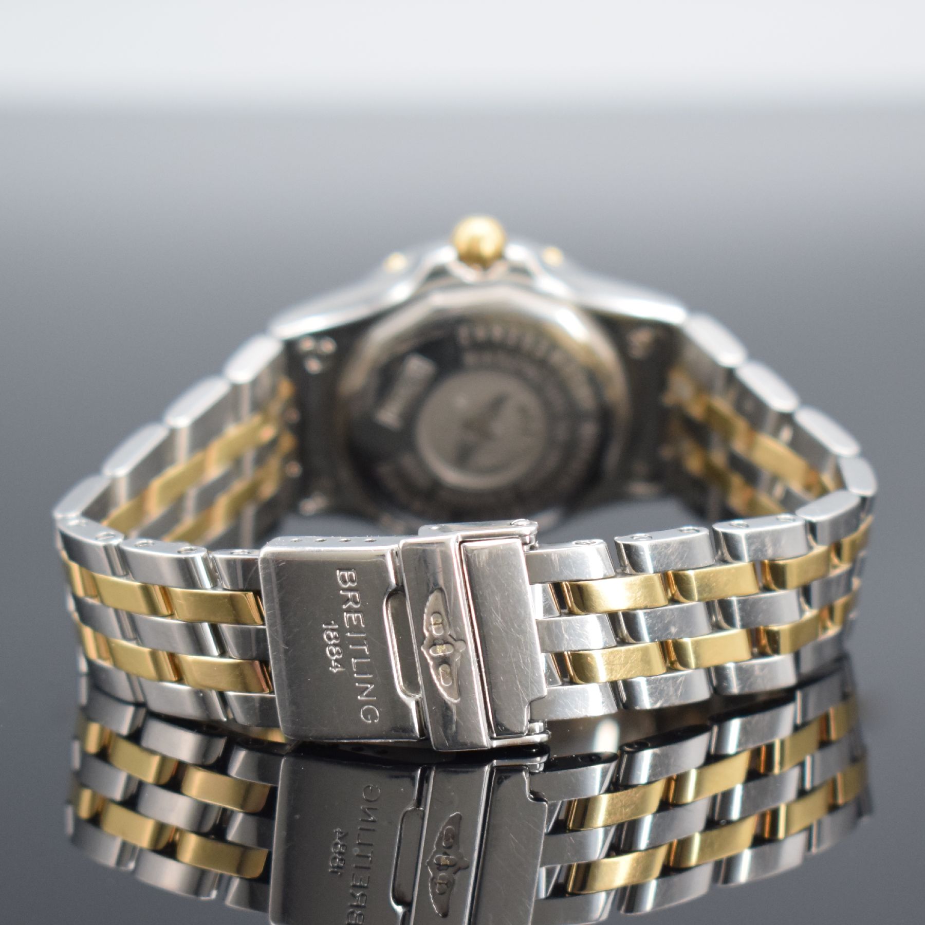 Detail d: BREITLING Damenarmbanduhr Starliner Referenz B71340, Chronometer in Edelstahl/Gold kombiniert inkl. Gliederband, Boden verschr., champagnerfarb. ...