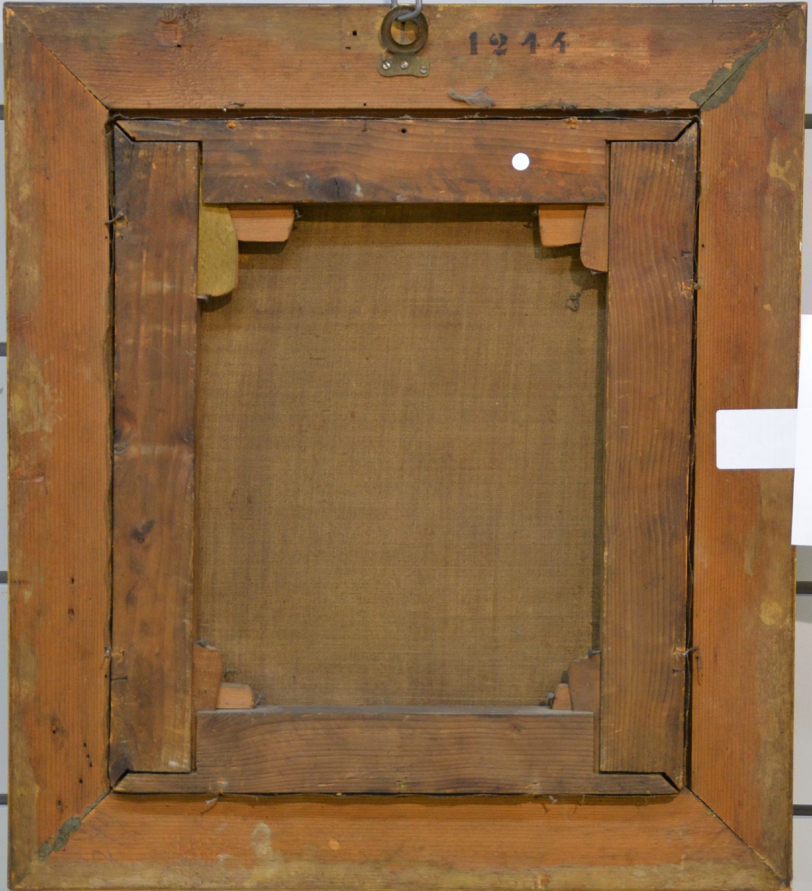 Detail d: Unbekannter Künstler, Münchener Schule, um 1900, Porträt eines Mädchens mit rotblonden Locken, Öl/Lwd, kleinere Farbfehlstellen, ca. 41x35cm, R. ...