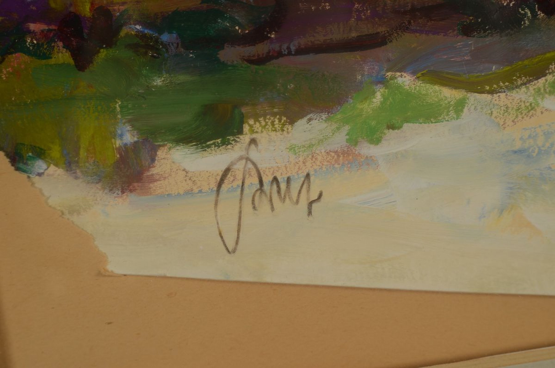 Detail a: Karl Graf, 1902-1986 Speyer, Falkenstein am Donnersberg, Gouache auf Papier, links unten signiert, ca.