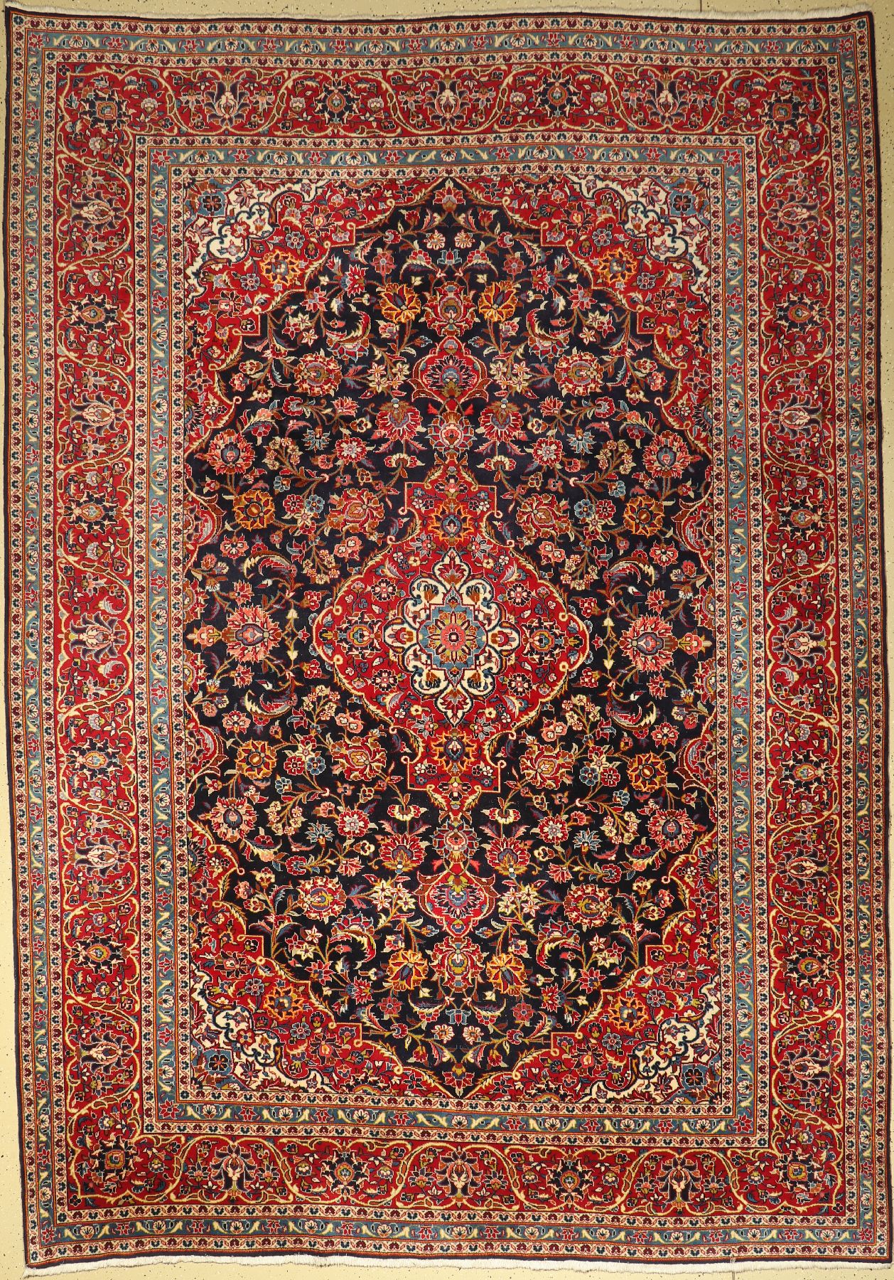 Keschan Kork fein, Persien, ca. 50 Jahre, Korkwolle, ca. 363 x 254 cm, EHZ: 2