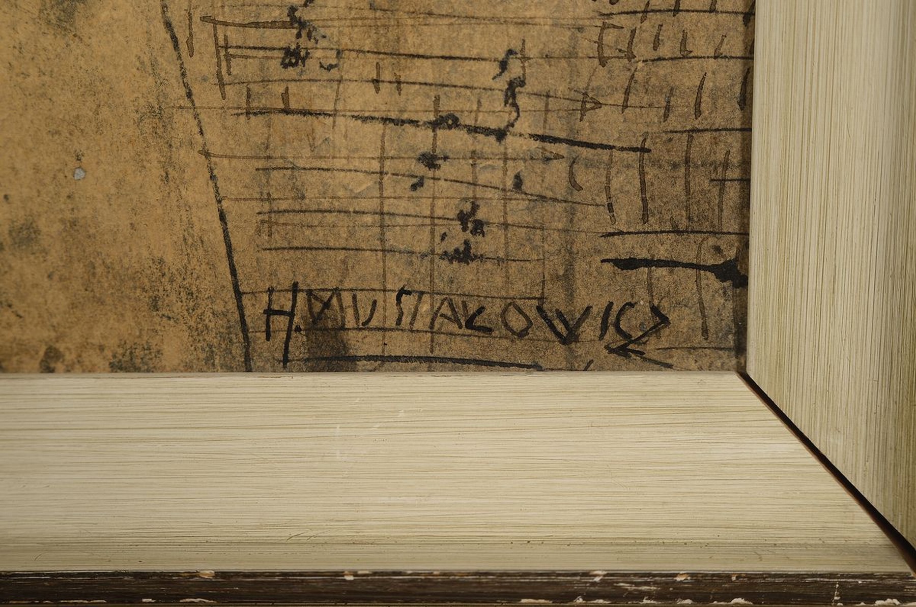 Detail a: Henryk Musialowicz, 1914-2015, Lithographie,figürliche Darstellung, signiert, 67 x 51 cm, Rahmen