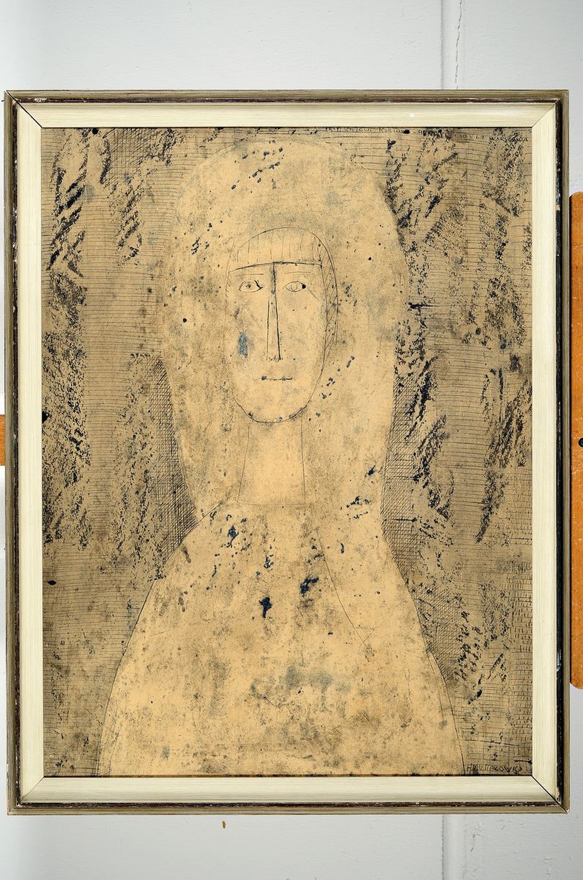 Detail k: Henryk Musialowicz, 1914-2015, Lithographie,figürliche Darstellung, signiert, 67 x 51 cm, Rahmen