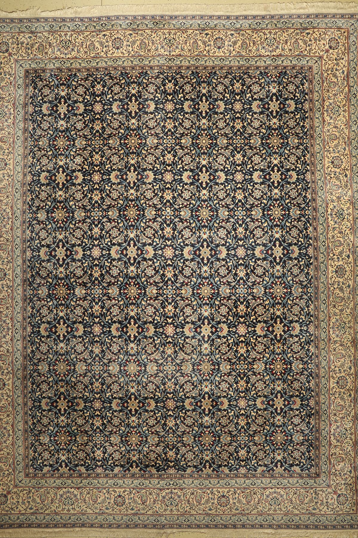 Nain fein(9 La), Persien, um 1960, Korkwolle mit Seide, ca. 508 x 395 cm, EHZ: 2-3