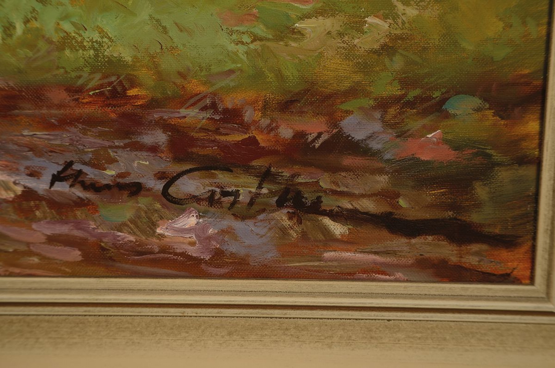 Detail a: Hans Costa (eigentl. Hans Nickel), 1916 Mährisch Lotschau-1986 Altdorf, Pferdegespann mit Holzladung vor einem Gasthaus, im Hintergrund die Menschen ...