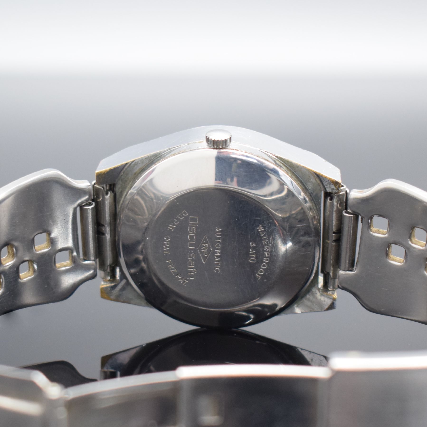 Detail c: ANKER & PROVITA 2 Herrenarmbanduhren mit digitaler Anzeige, 1.) ANKER Deutschland um 1970, Handaufzug, verchr. Geh., Stahlboden geschr., neutr. ...