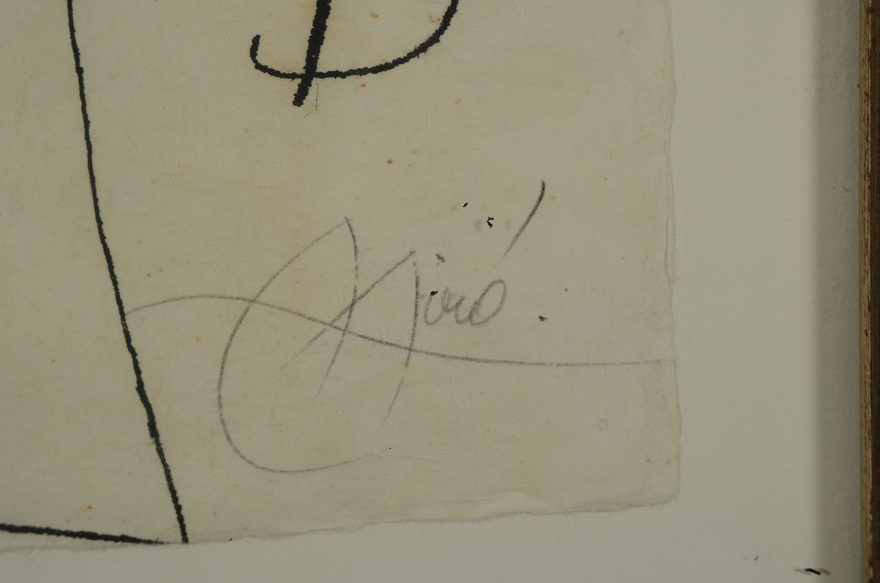 Detail a: Joan Miro, 1893 Barcelona- 1983 Palma, Aquatinta Radierung, "Homme au balancier", handsigniert, Auflage 75 Exp., hier h.C, bezeichnet und ...