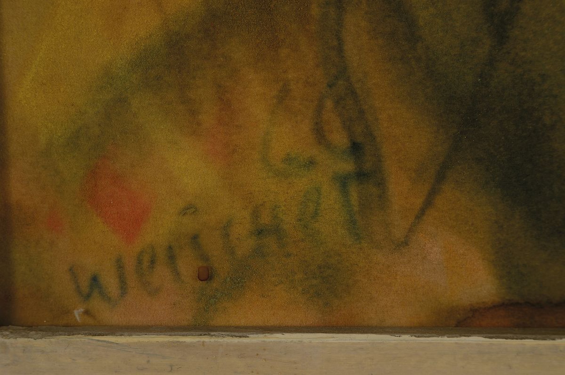 Detail a: Hugo Weischet, 1897 Wuppertal - 1976 Neuwied , Porträt eines Bauern mit Pferd, verso bez. "Irlichs letzter Gaul u. Herr Driesch", sowie ...