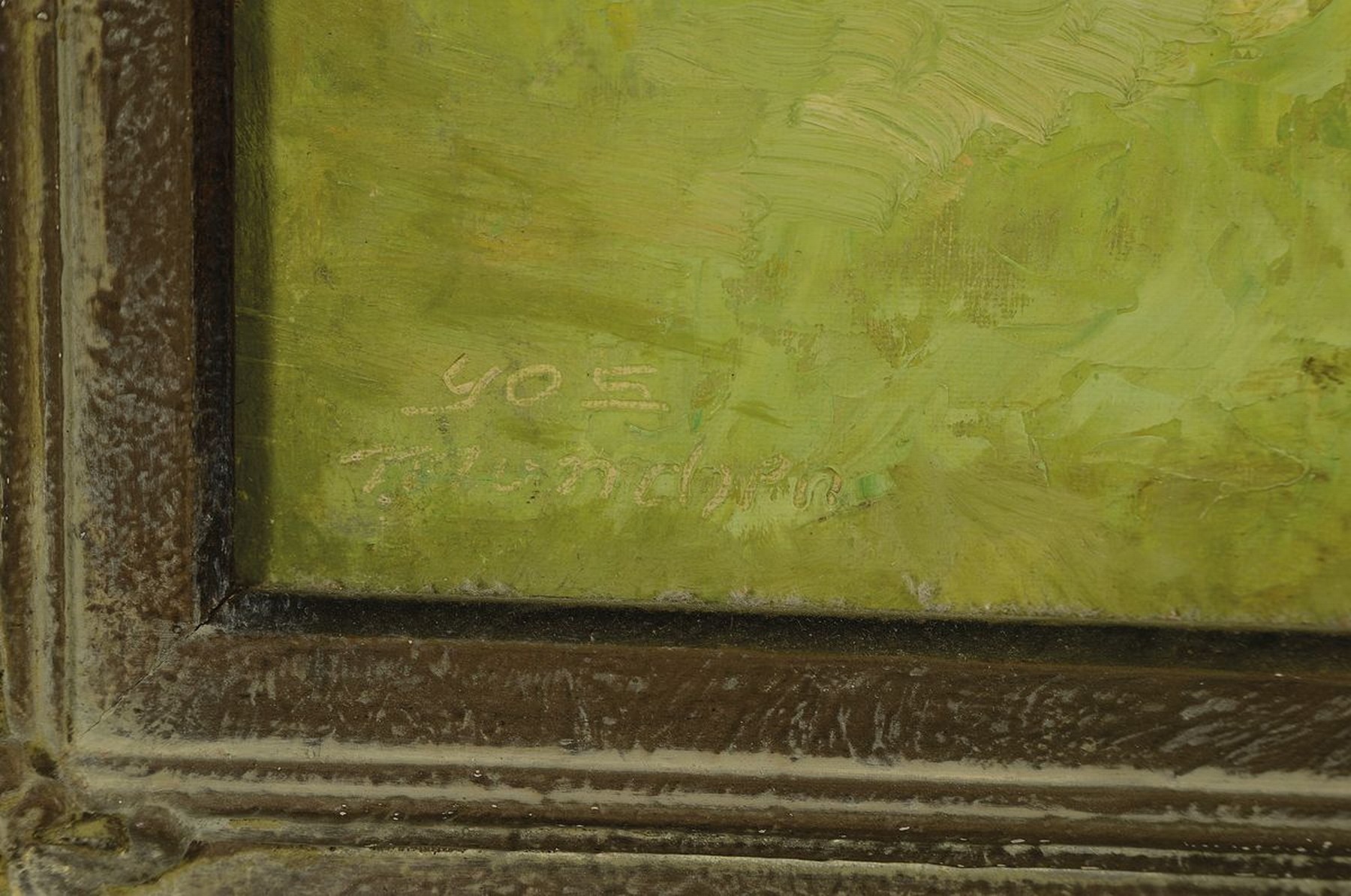 Detail a: Josef Süßmeier, 1897 Rohr - 1971 München, Alpenkulisse mit der Hochkalter-Gruppe, links unten signiert, Öl/Lwd, Rahmen, 60x80 / 67x86 cm