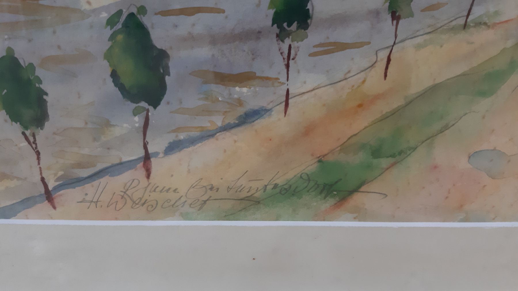 Detail f: Hugo Weischet, 1897 Elberfeld - 1976 Neuwied, Studium an den Akademien Düsseldorf u. München, sowie in Budapest, 2 Werke: A: Kohlezeichnung, ...