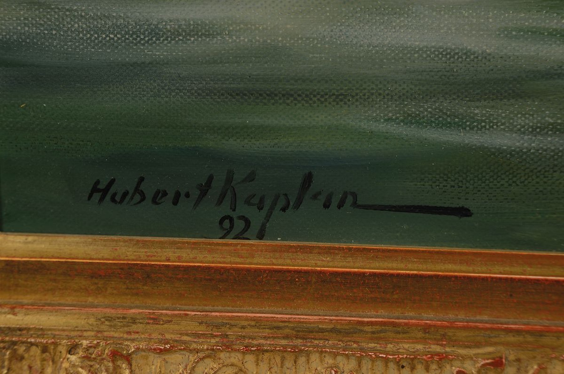 Detail a: Hubert Kaplan, geb. 1940 in München, Enten auf dem See, 11 Enten und 7 Küken, Öl/Lwd, links unten signiert und dat. 92, ca. 60x80cm, R. ca. ...
