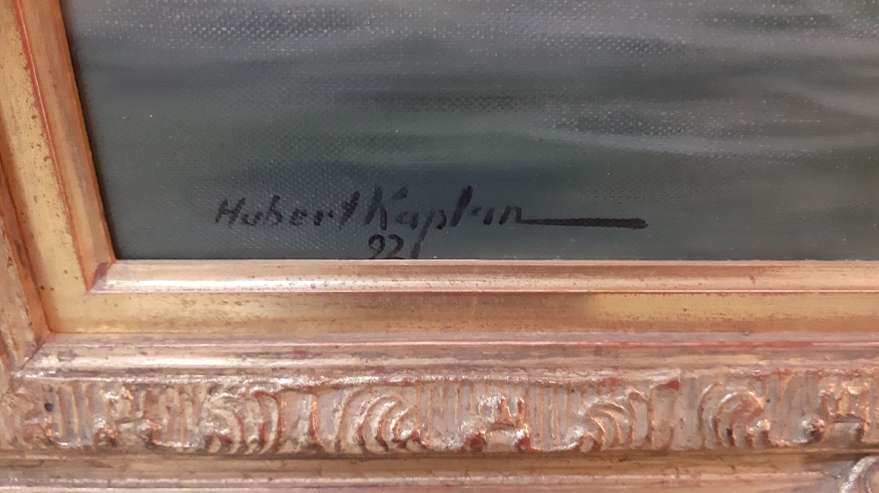Detail d: Hubert Kaplan, geb. 1940 in München, Enten auf dem See, 11 Enten und 7 Küken, Öl/Lwd, links unten signiert und dat. 92, ca. 60x80cm, R. ca. ...