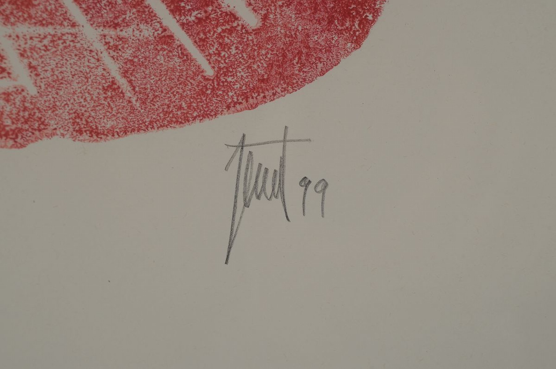 Detail a: Georg Günter Zeuner, 1923 Dresden-2011 Speyer, "Verliebt", Farbholzschnitt, handsigniert, betitelt, ca. 42x30cm, PP, u.Gl., R. ca. 85x65cm