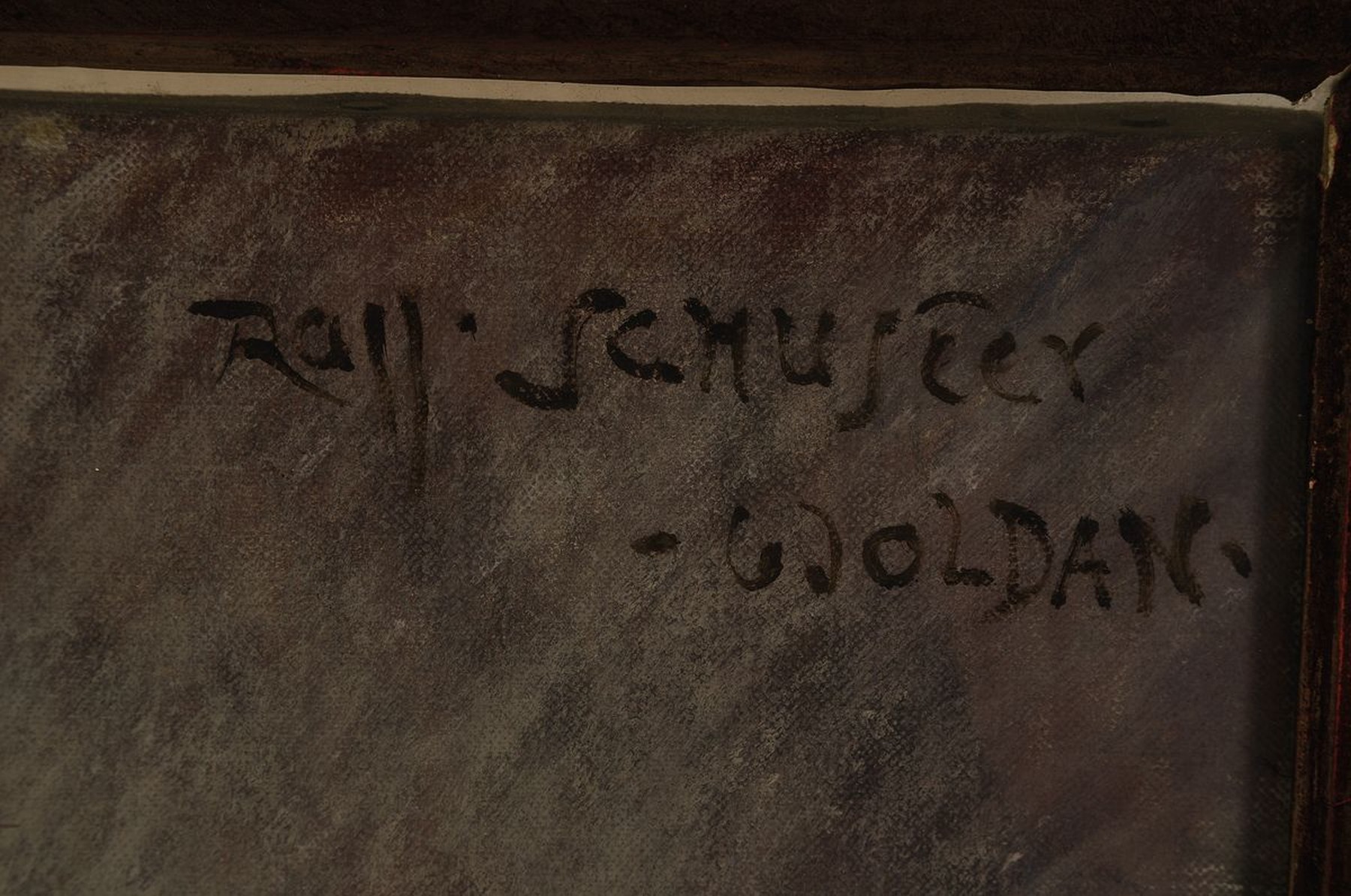 Detail a: Prof. Raffael Schuster-Woldan, 1870 Striegau - 1951 Garmisch-Partenkirchen, Studium an der privaten Malschule von Frank Kirchbach u. an der ...