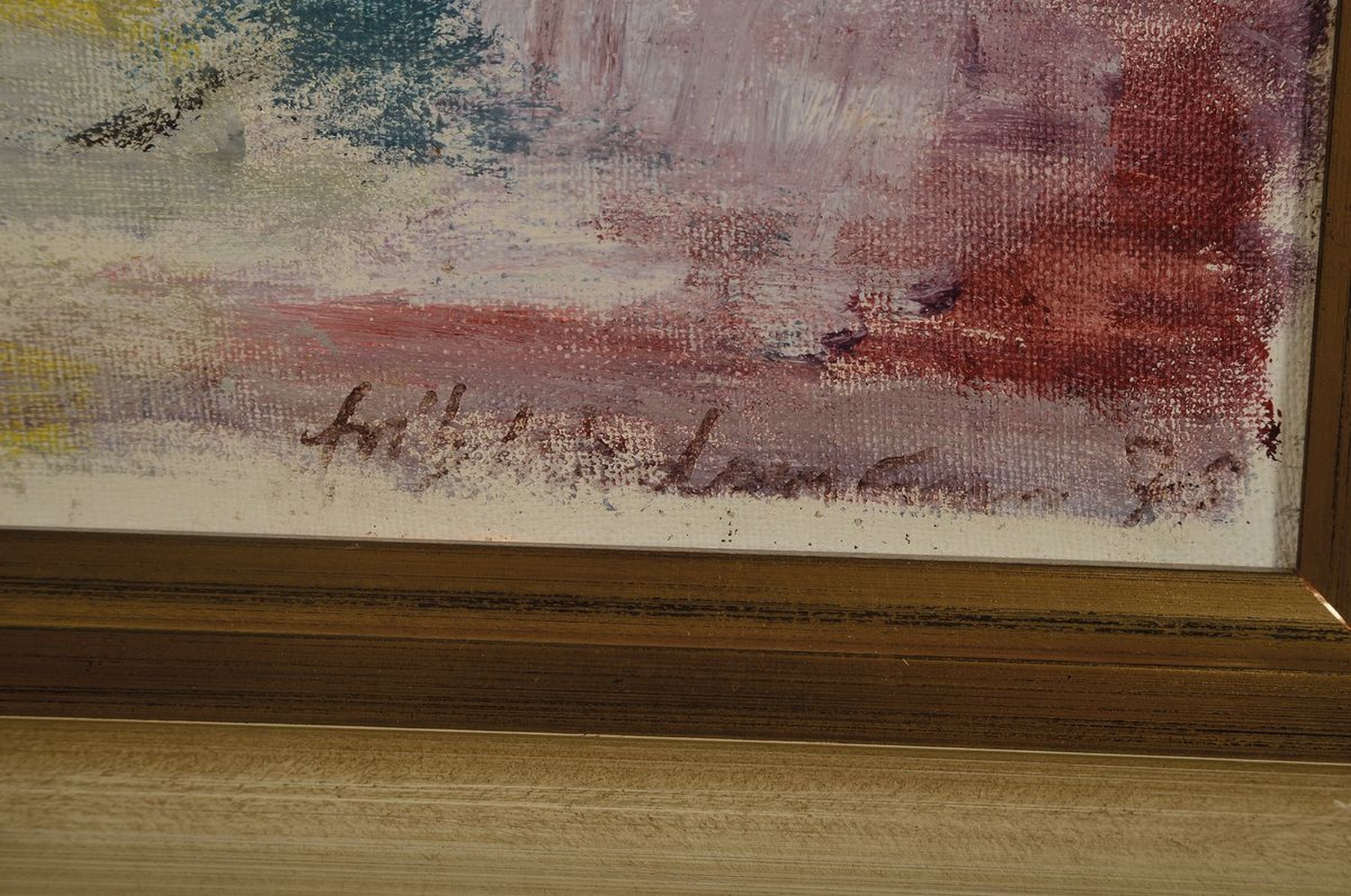 Detail a: Fritz Wiedemann, 1920-1987 Landau, Brücke und Treppe in einer pfälzer Ortschaft, Öl/Lwd, rechts unten signiert und dat. 78, ca.65x50cm, R. ca. ...