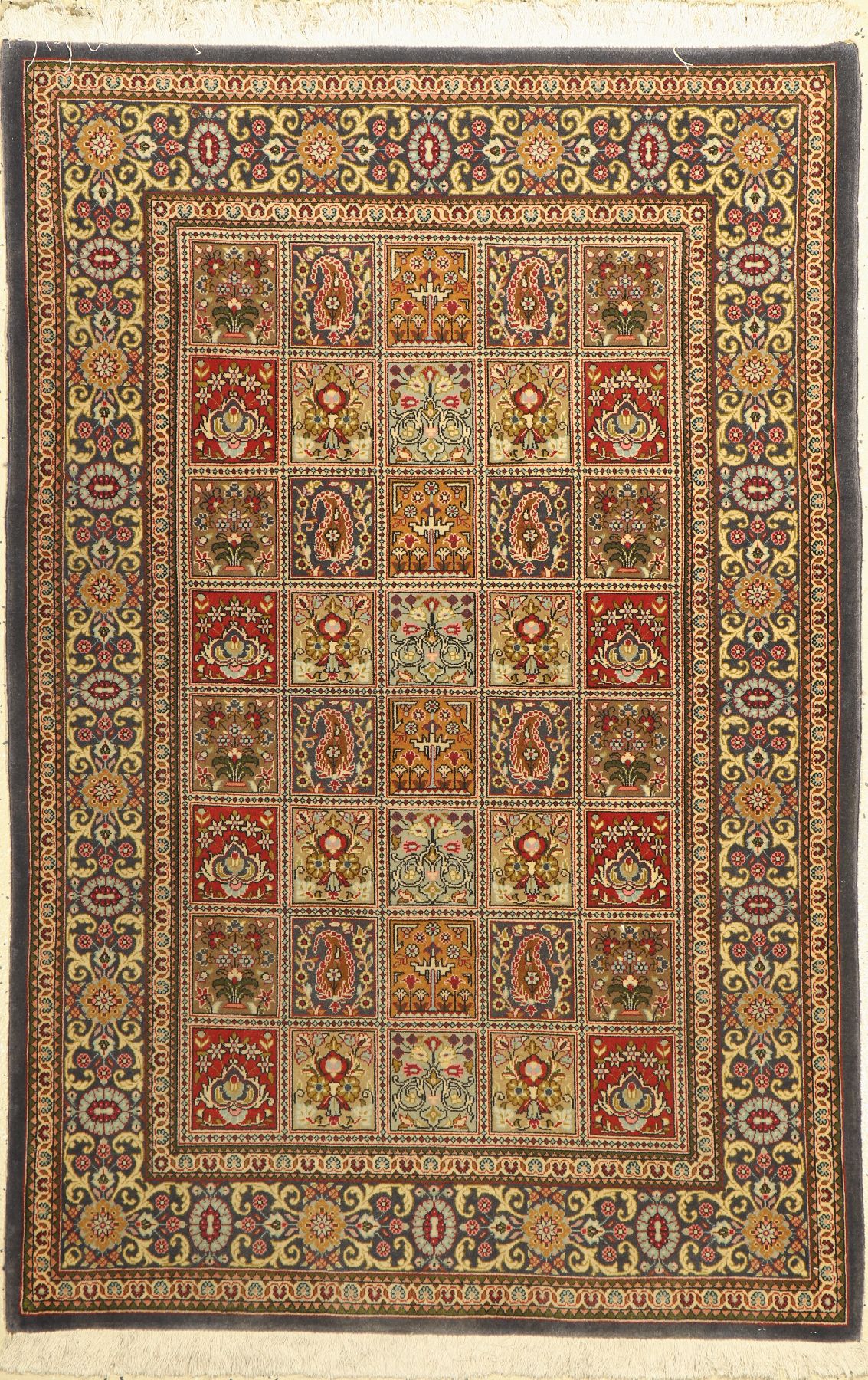 Ghom Kork, Persien, ca. 50 Jahre, Korkwolle, ca. 160 x 107 cm, EHZ: 2