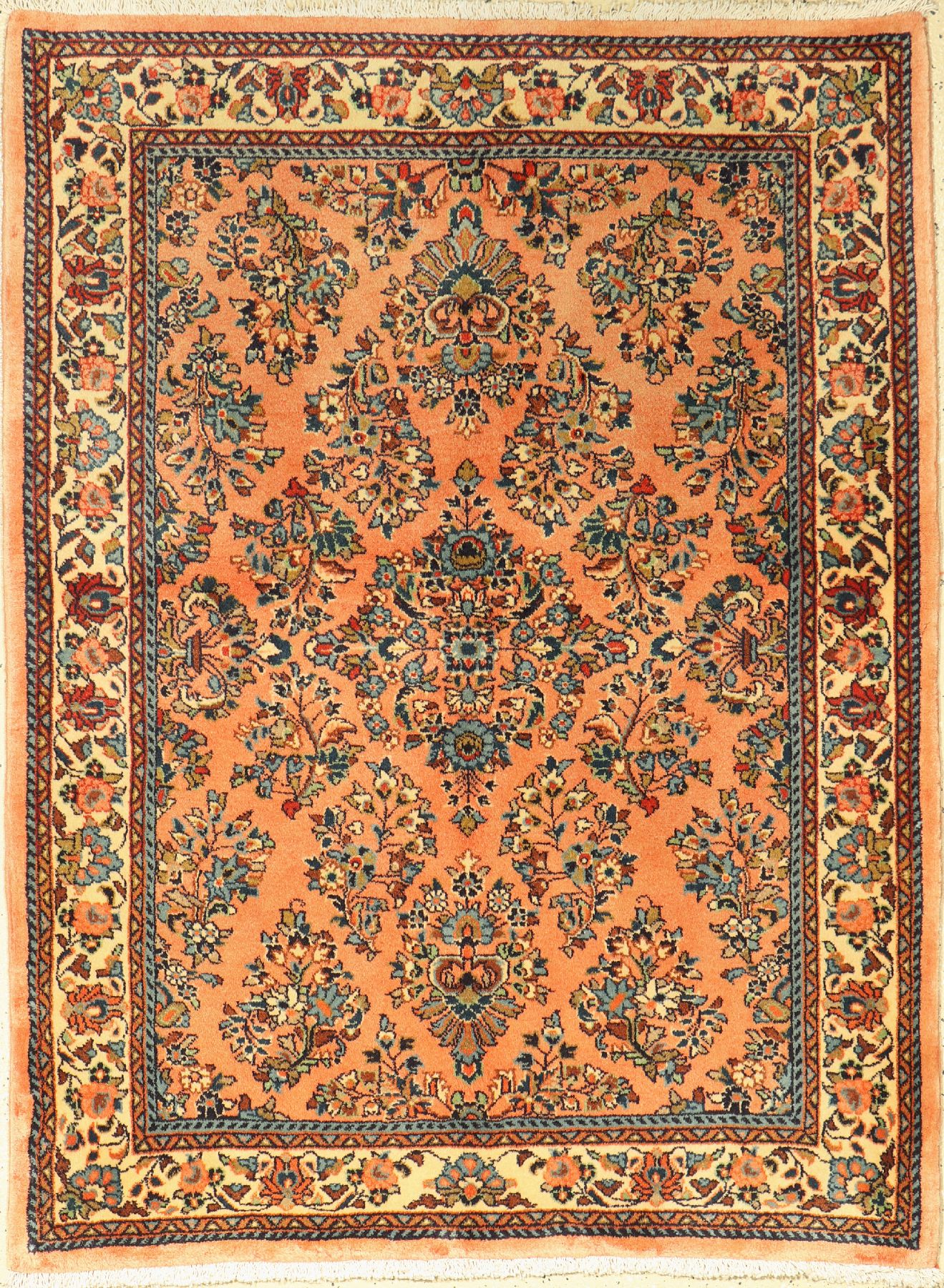 Sarogh fein, Persien, ca. 50 Jahre, Wolle auf Baumwolle, ca. 148 x 113 cm, EHZ: 2