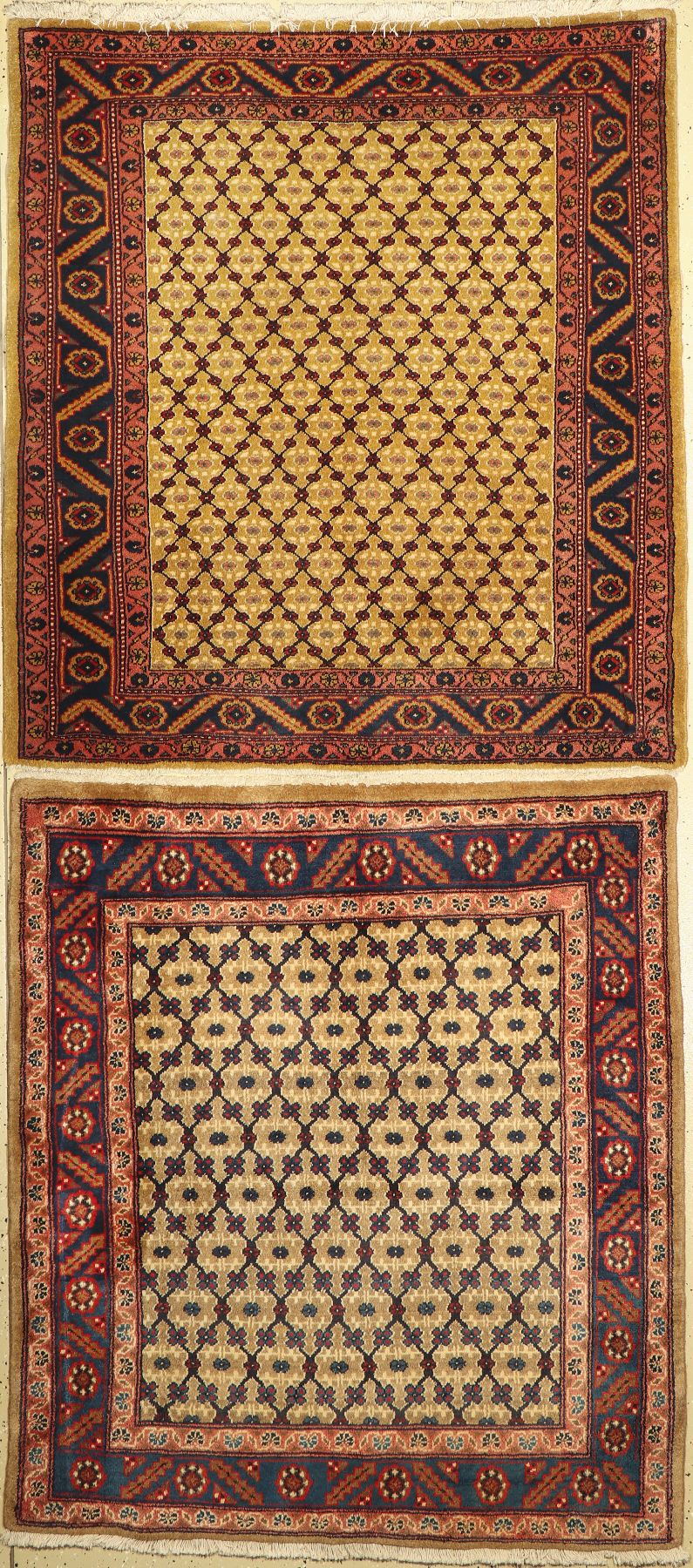Ein Paar Koliai, Persien, ca. 60 Jahre, Wolle auf Baumwolle, ca. 145 x 133 cm, EHZ: 2