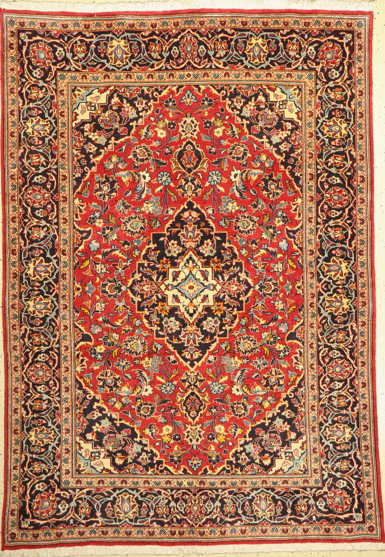 Keschan, Persien, ca. 50 Jahre, Wolle auf Baumwolle, ca. 209 x 146 cm, EHZ: 2