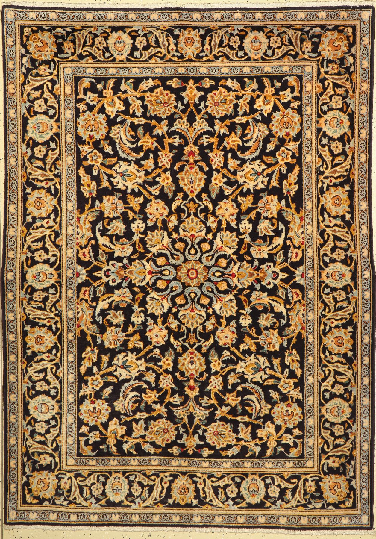 Keschan, Persien, ca. 50 Jahre, Wolle auf Baumwolle, ca. 198 x 142 cm, EHZ: 2
