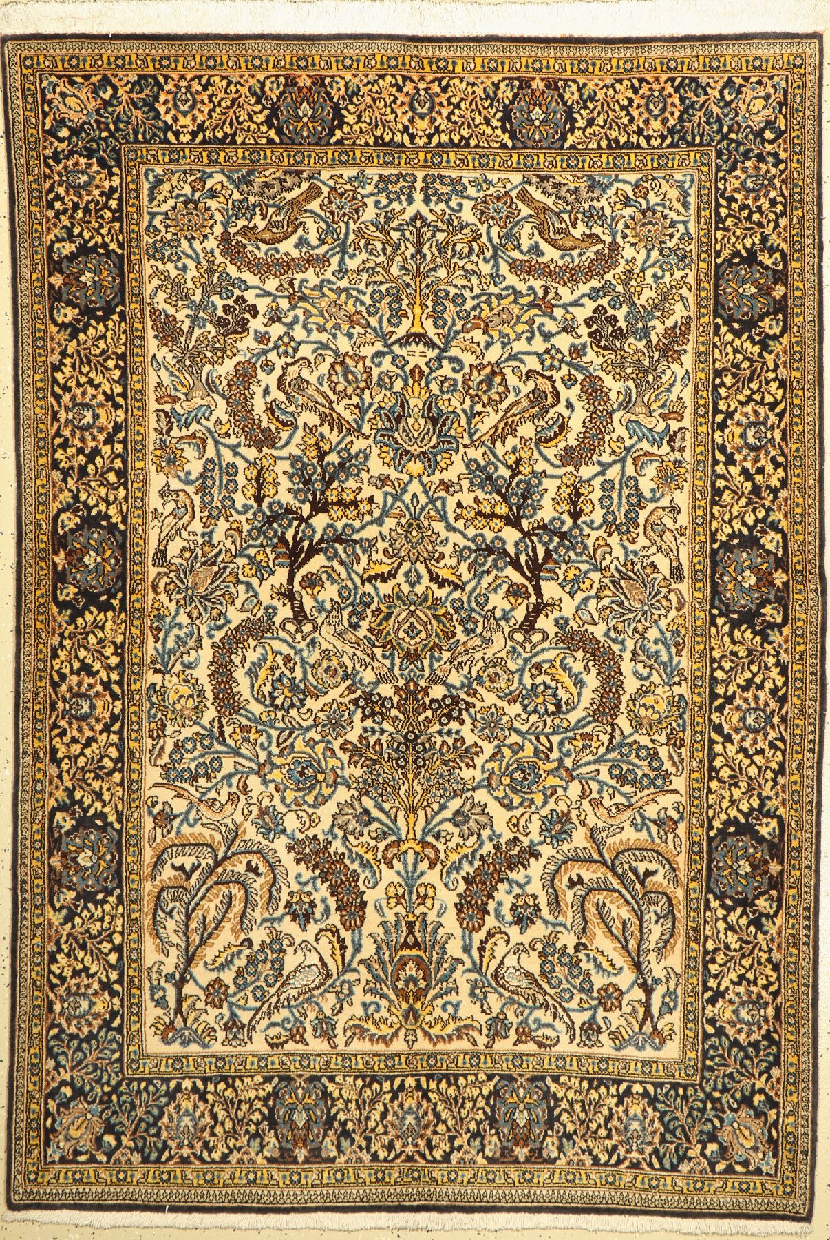 Ghom alt, Persien, ca. 60 Jahre, Wolle mit Seide, ca. 194 x 135 cm, EHZ: 2