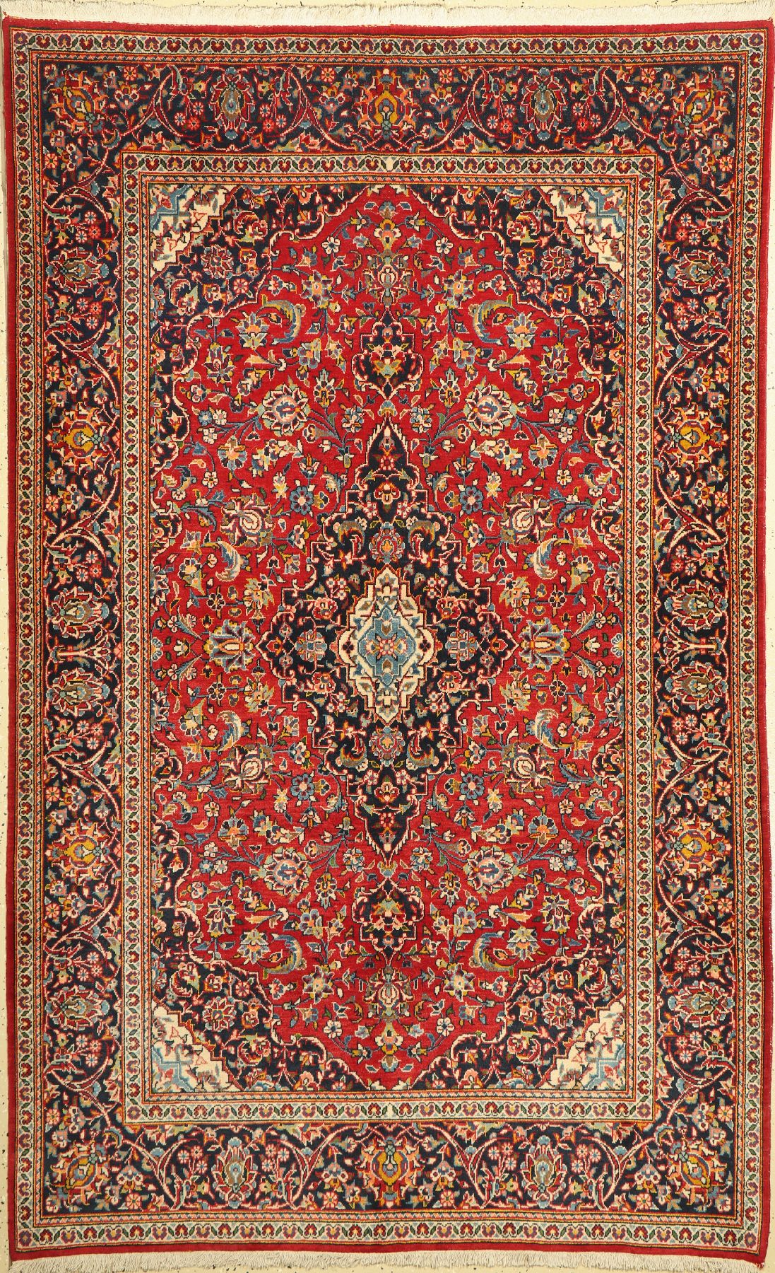 Keschan fein, Persien, ca. 50 Jahre, Wolle auf Baumwolle, ca. 223 x 140 cm, EHZ: 2