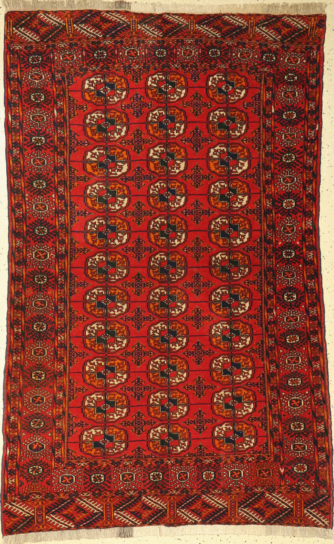 Buchara alt, Rußland, ca. 60 Jahre, Wolle auf Wolle, ca. 193 x 120 cm, EHZ: 2-3