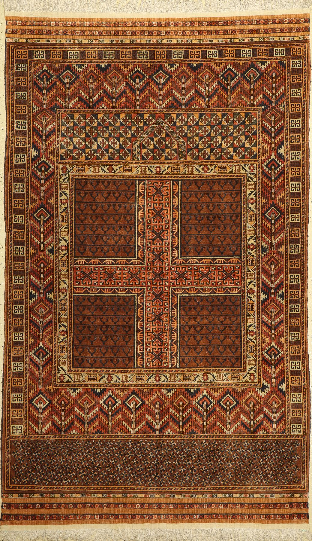 Zakini Seide, Afghanistan, ca. 50 Jahre, reine Naturseide, ca. 180 x 116 cm, EHZ: 2