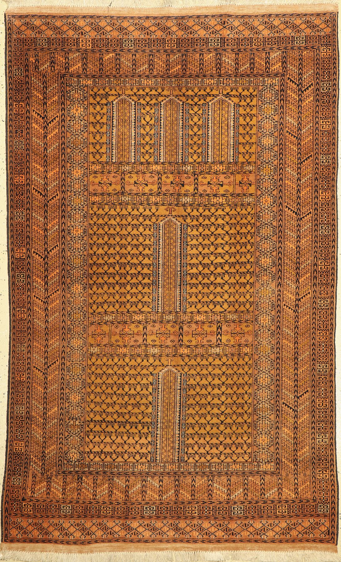 Zakini fein, Afghanistan, ca. 50 Jahre, Wolle auf Baumwolle, ca. 202 x 125 cm, EHZ: 2