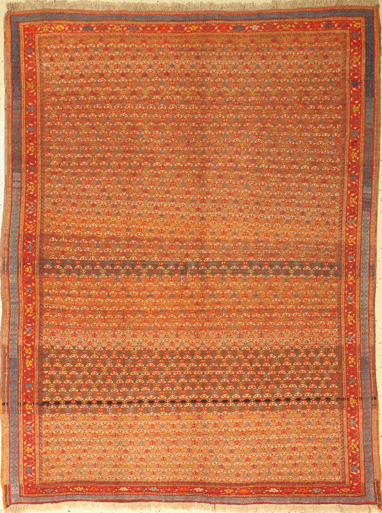 Meschgin antik, Persien, um 1900, Wolle aufWolle, ca. 182 x 138 cm, EHZ: 2-3