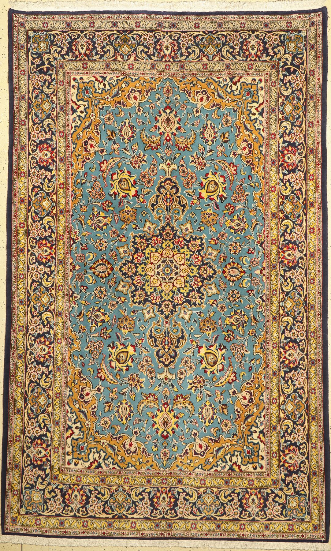Ghom Kork, Persien, ca. 50 Jahre, Korkwollemit Seide, ca. 245 x 160 cm, EHZ: 2