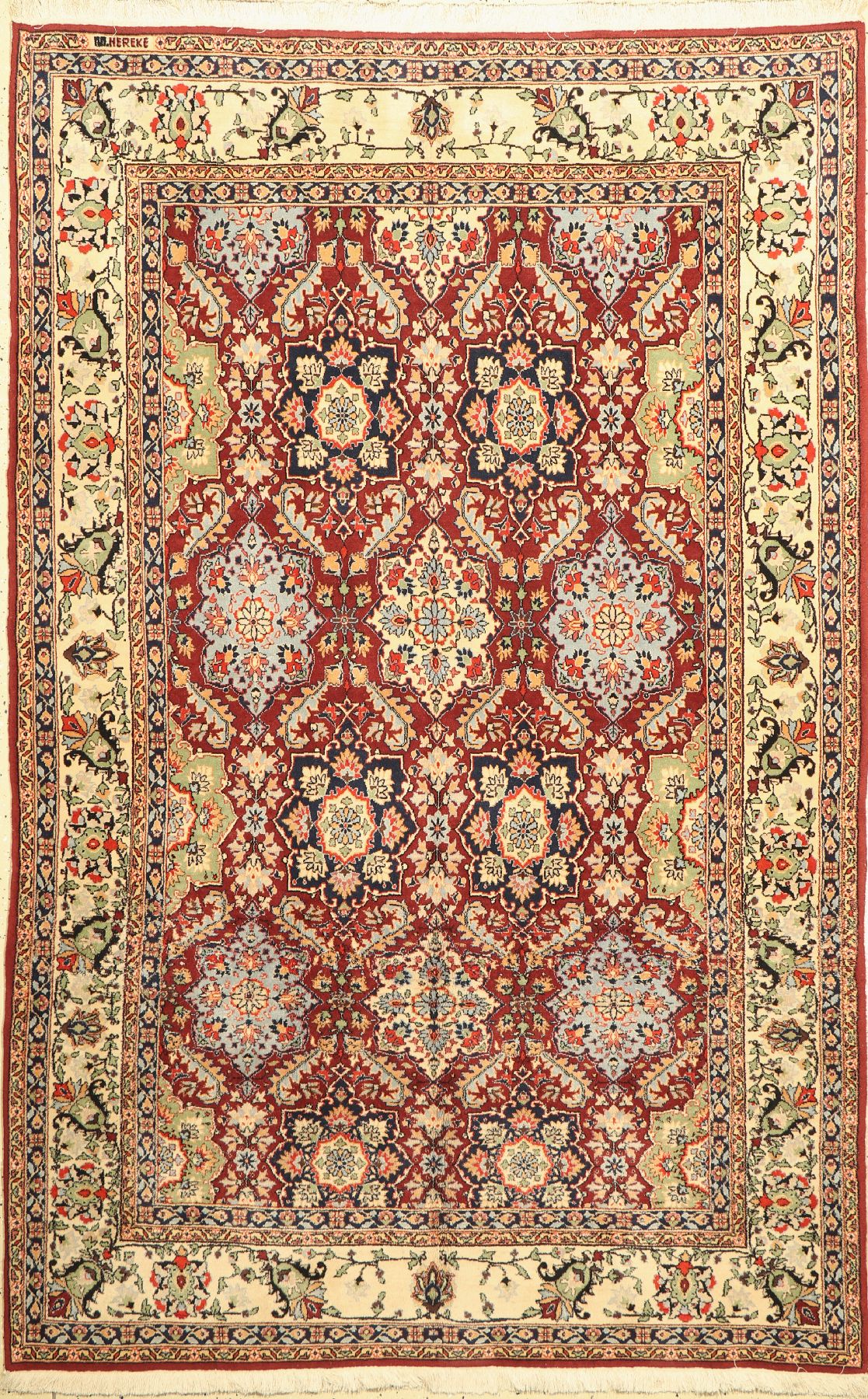 Hereke alt, signiert, Türkei, ca. 60 Jahre,Wolle auf Baumwolle, ca. 236 x 152 cm, EHZ: 2