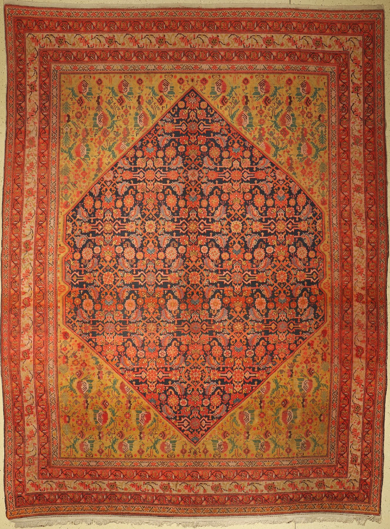 Antiker Malayer, Persien, um 1910, Wolle auf Baumwolle, ca. 410 x 304 cm, EHZ: 3