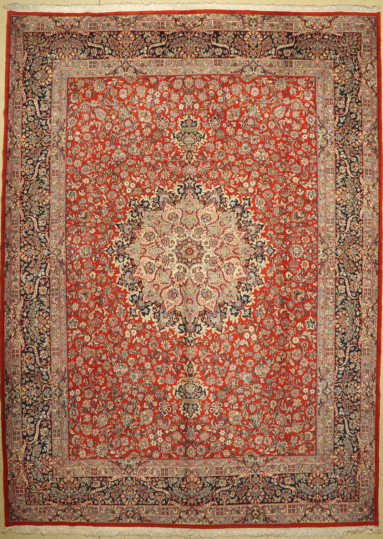 Kerman fein, Persien, ca. 50 Jahre, Wolle auf Baumwolle, ca. 414 x 300 cm, EHZ: 2