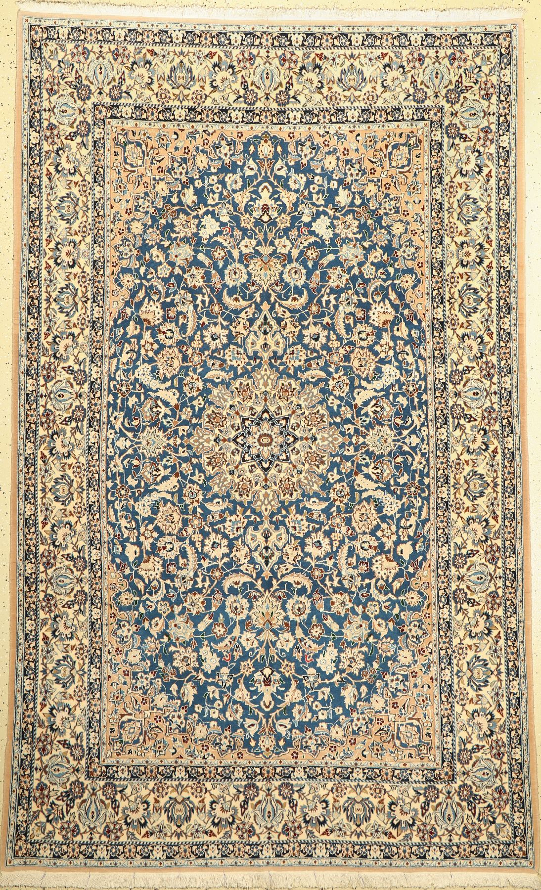 Nain fein(9 La), Persien, ca. 60 Jahre, Korkwolle mit Seide, ca. 257 x 156 cm, EHZ: 2