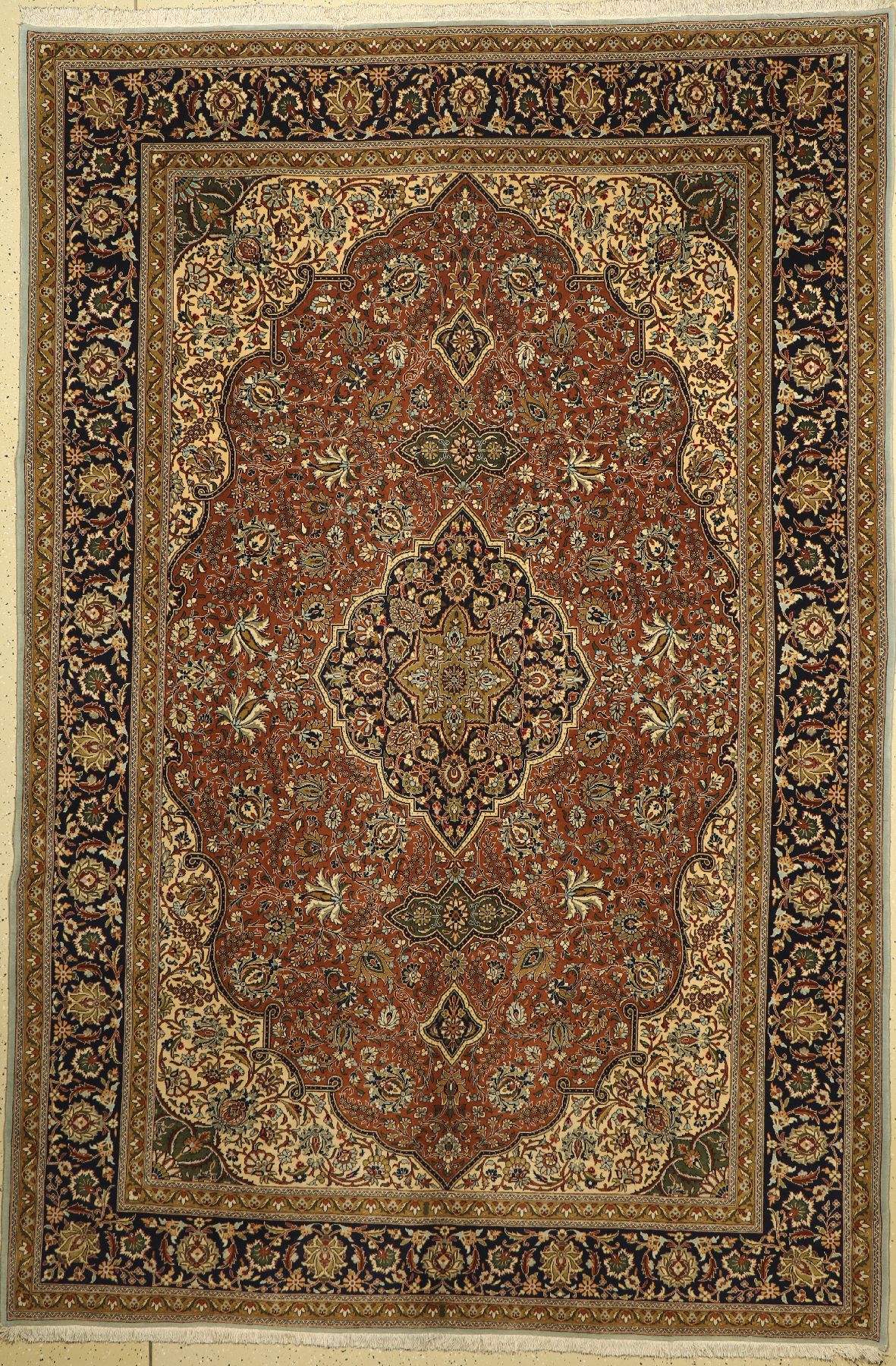 Ghom Kork, Persien, ca. 50 Jahre, Korkwollemit Seide, ca. 318 x 223 cm, EHZ: 2