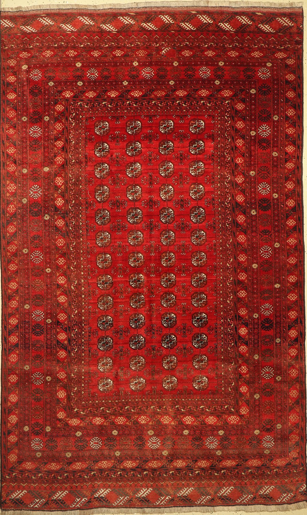 Dolatabad, Afghanistan, ca. 60 Jahre, Wolleauf Wolle, ca. 295 x 180 cm, EHZ: 2