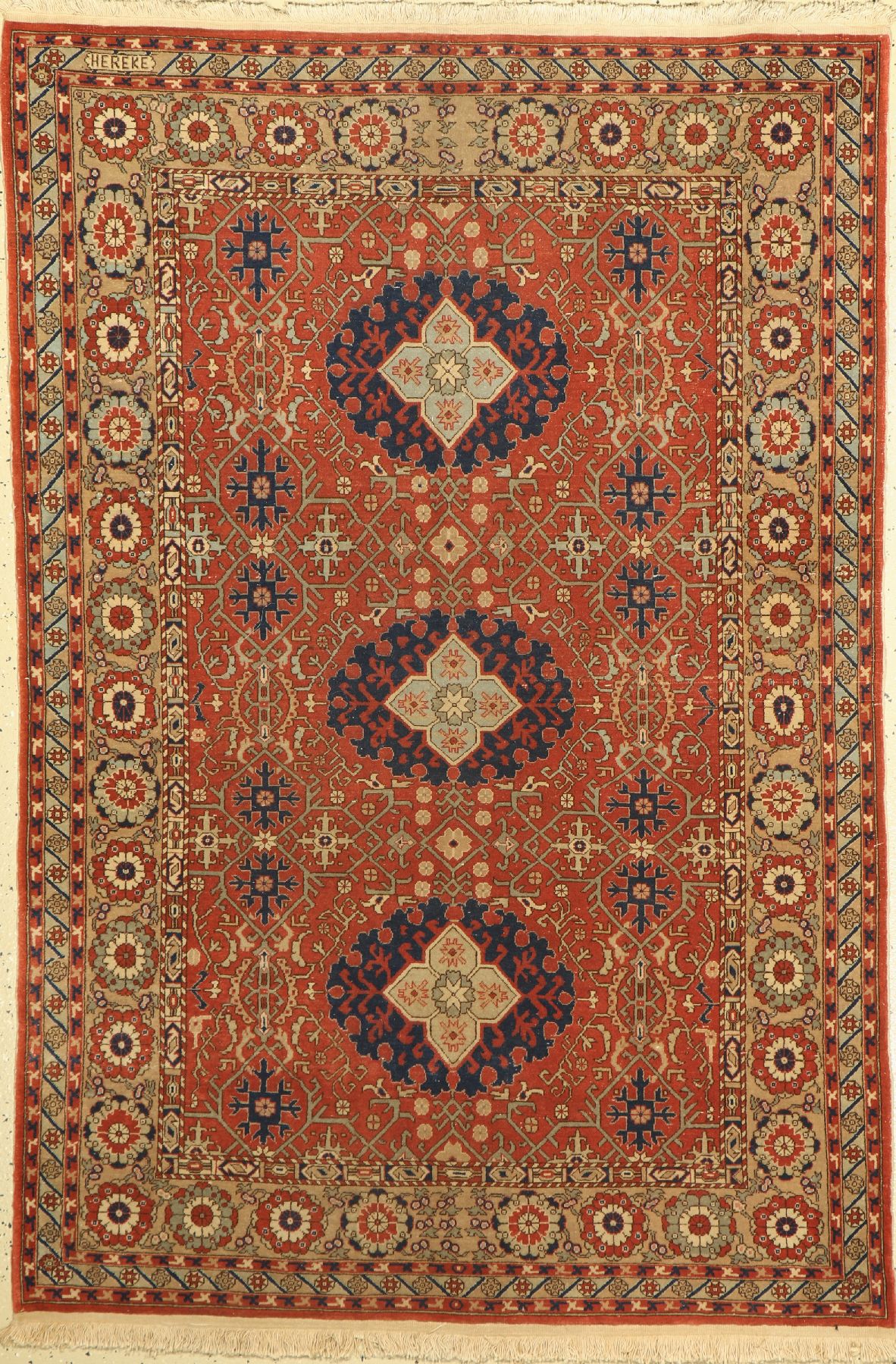 Hereke alt, signiert, Türkei, um 1960, Wolle auf Baumwolle, ca. 181 x 120 cm, EHZ: 2