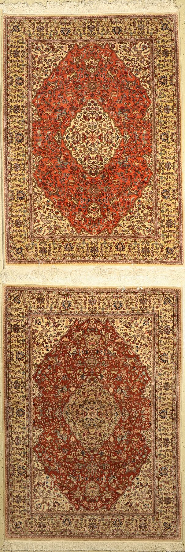 Ein Paar Täbriz, Albanien, ca. 40 Jahre, Wolle auf Baumwolle, ca. 200 x 142 cm, EHZ: 2