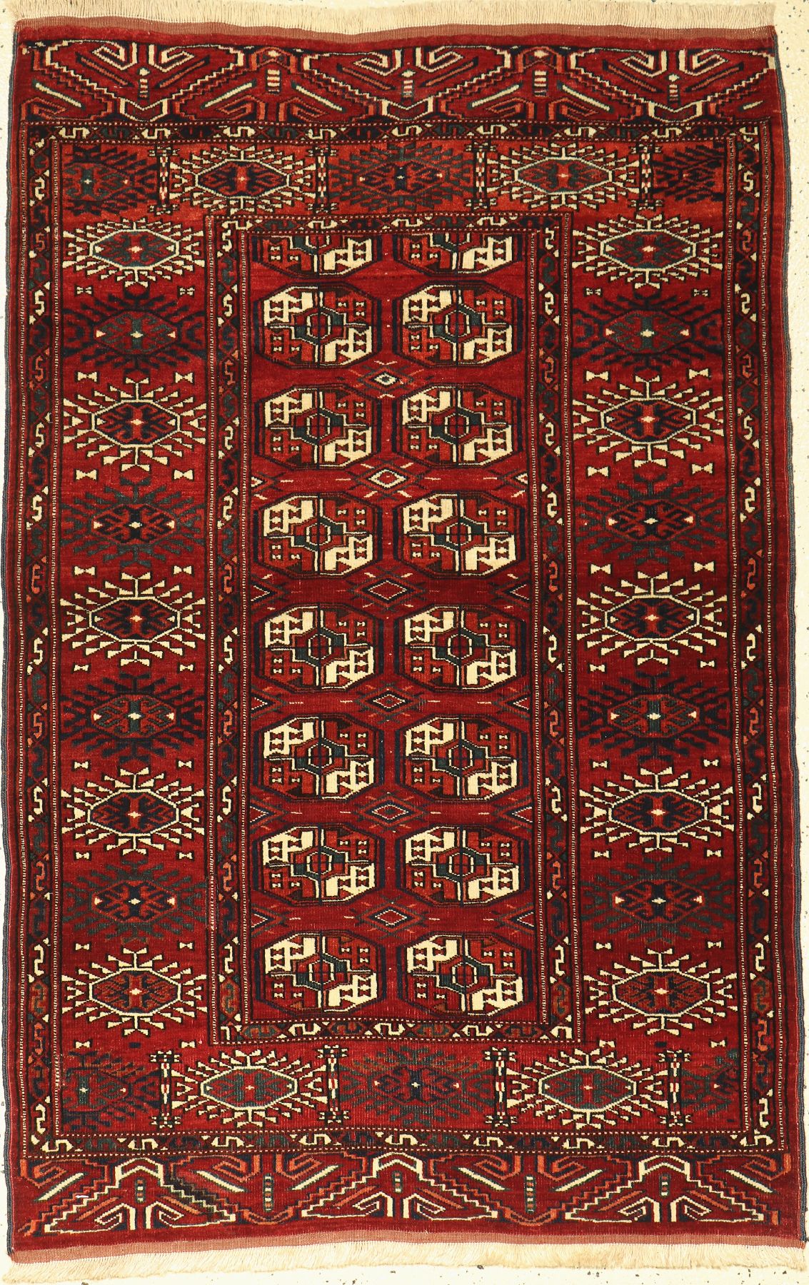 Buchara alt, Rußland, um 1950, Wolle auf Wolle, ca. 152 x 103 cm, EHZ: 2-3