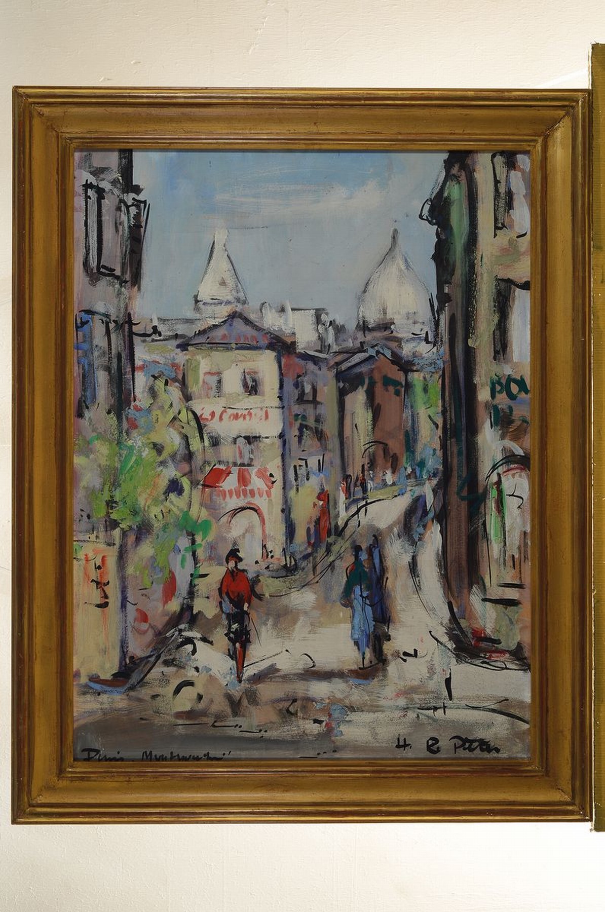 Detail k: Hans Rolf Peter, 1926-2020 Neustadt a.d. Weinstraße, Paris Montmartre, Öl/Malkarton, links unten betitelt, rechts unten signiert, ca. 63x48cm, R. ...